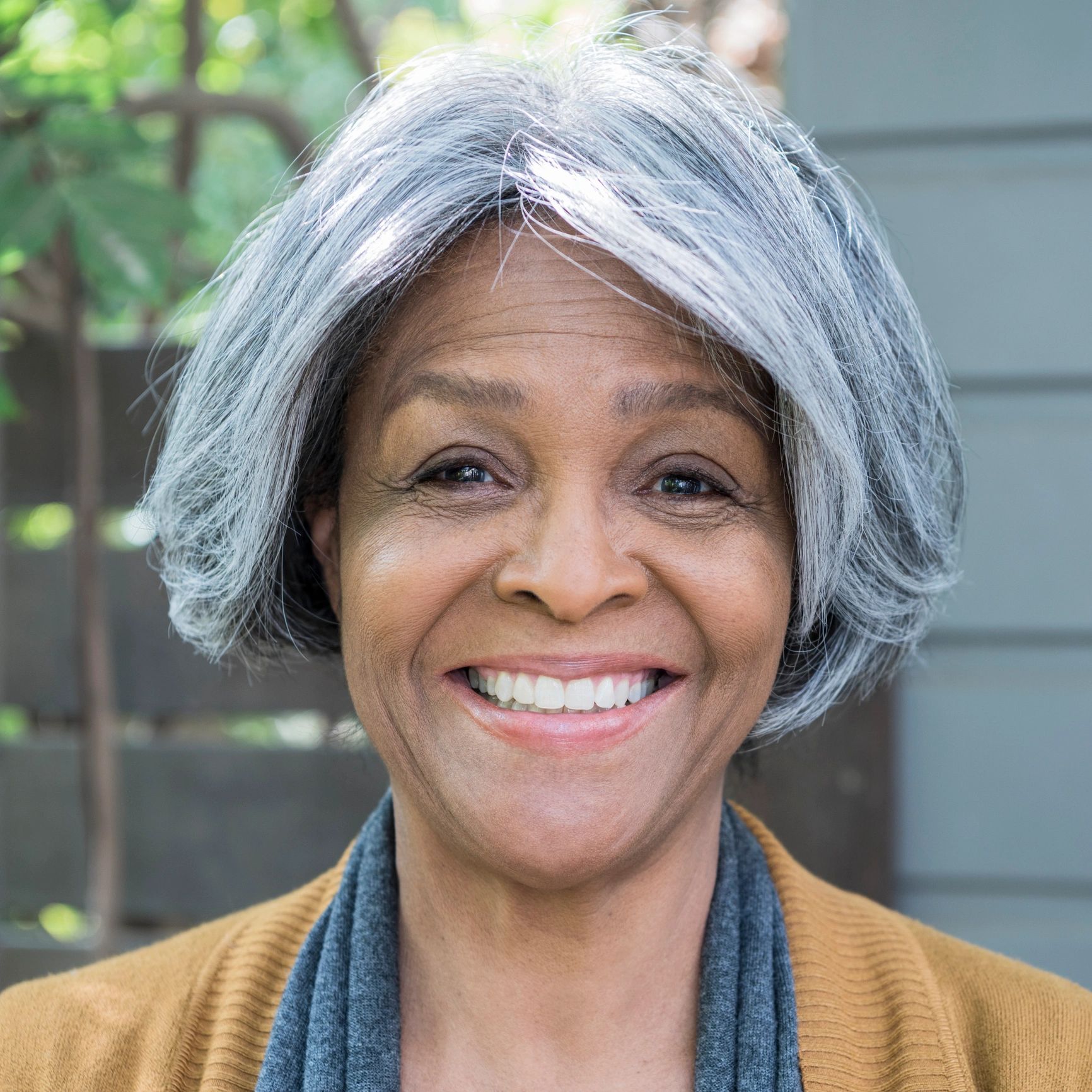 Smiling homeowner portrait